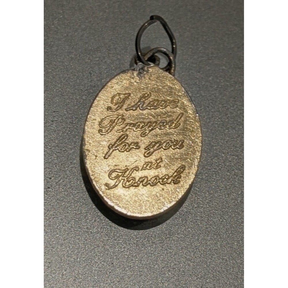 Vintage Our Lady of Knock Medal I Have Prayed For You At Knock Ireland Pendant